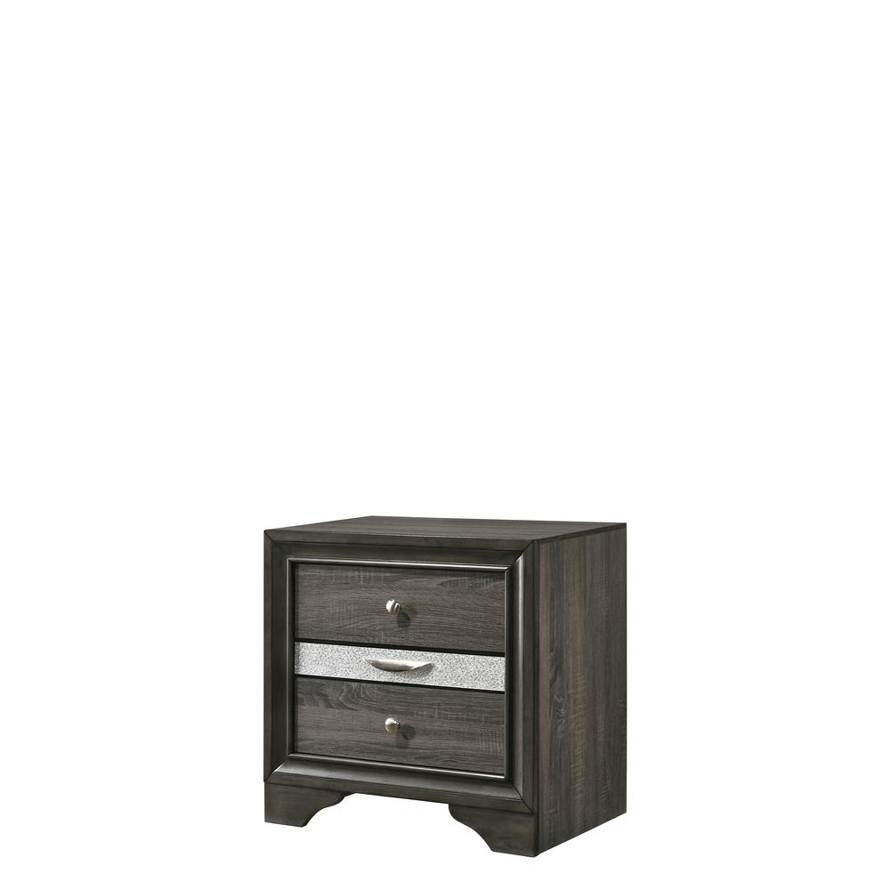 Naima Nightstand Gray. Picture 1
