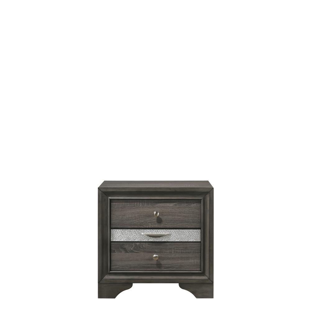 Naima Nightstand Gray. Picture 4