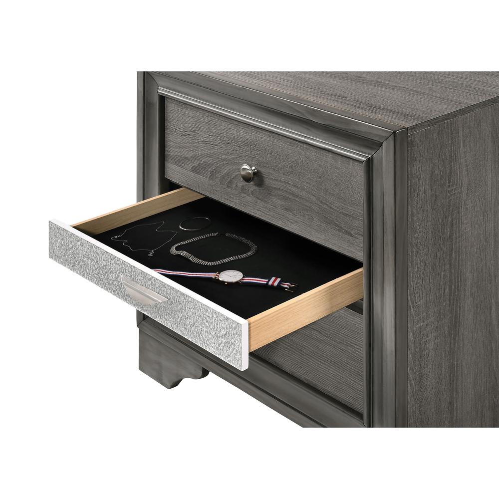 Naima Nightstand Gray. Picture 5