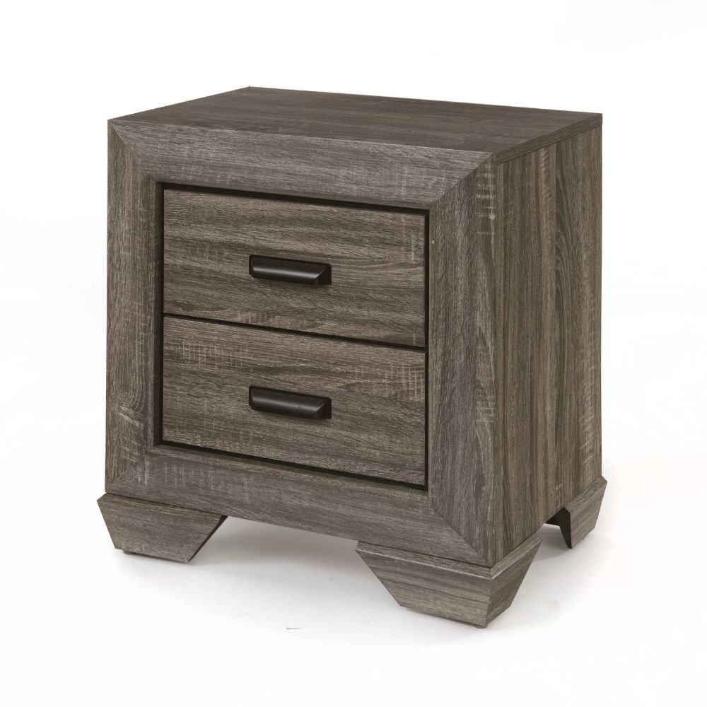 Lyndon Nightstand Weathered Gray Grain. Picture 1
