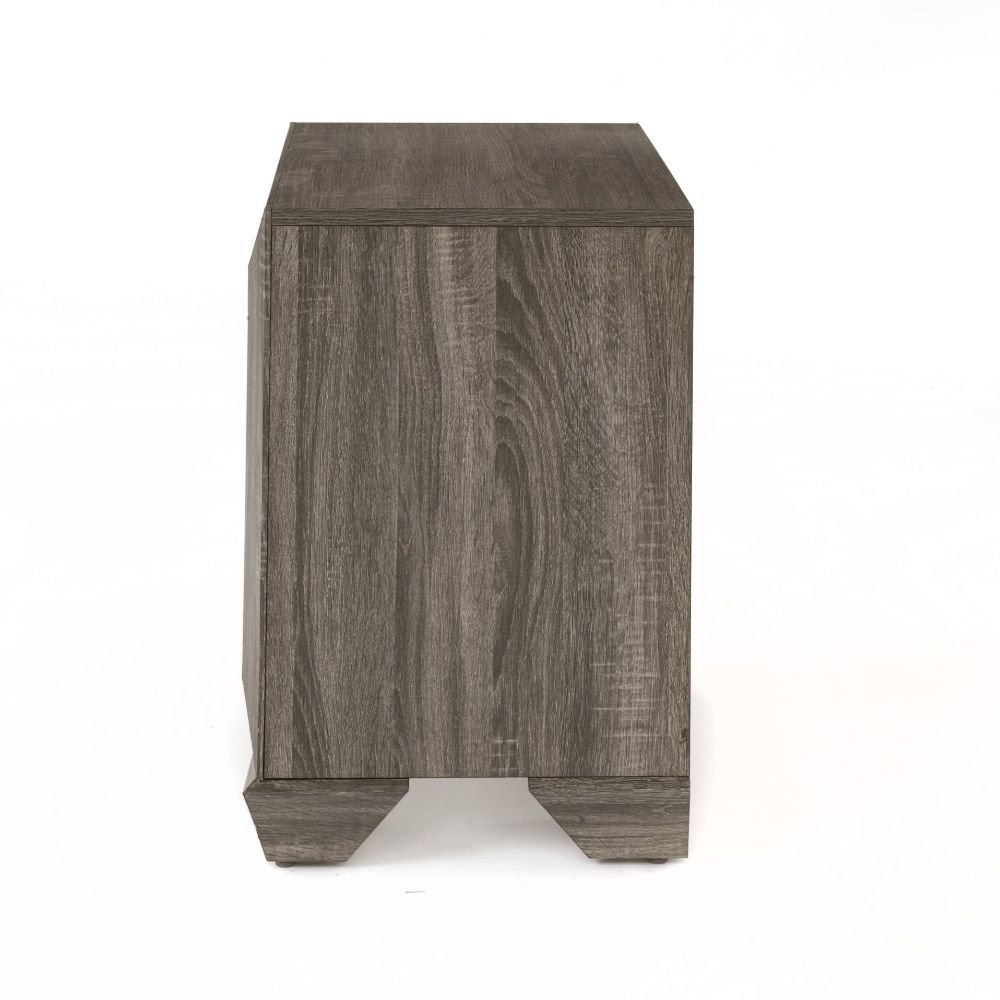 Lyndon Nightstand Weathered Gray Grain. Picture 3