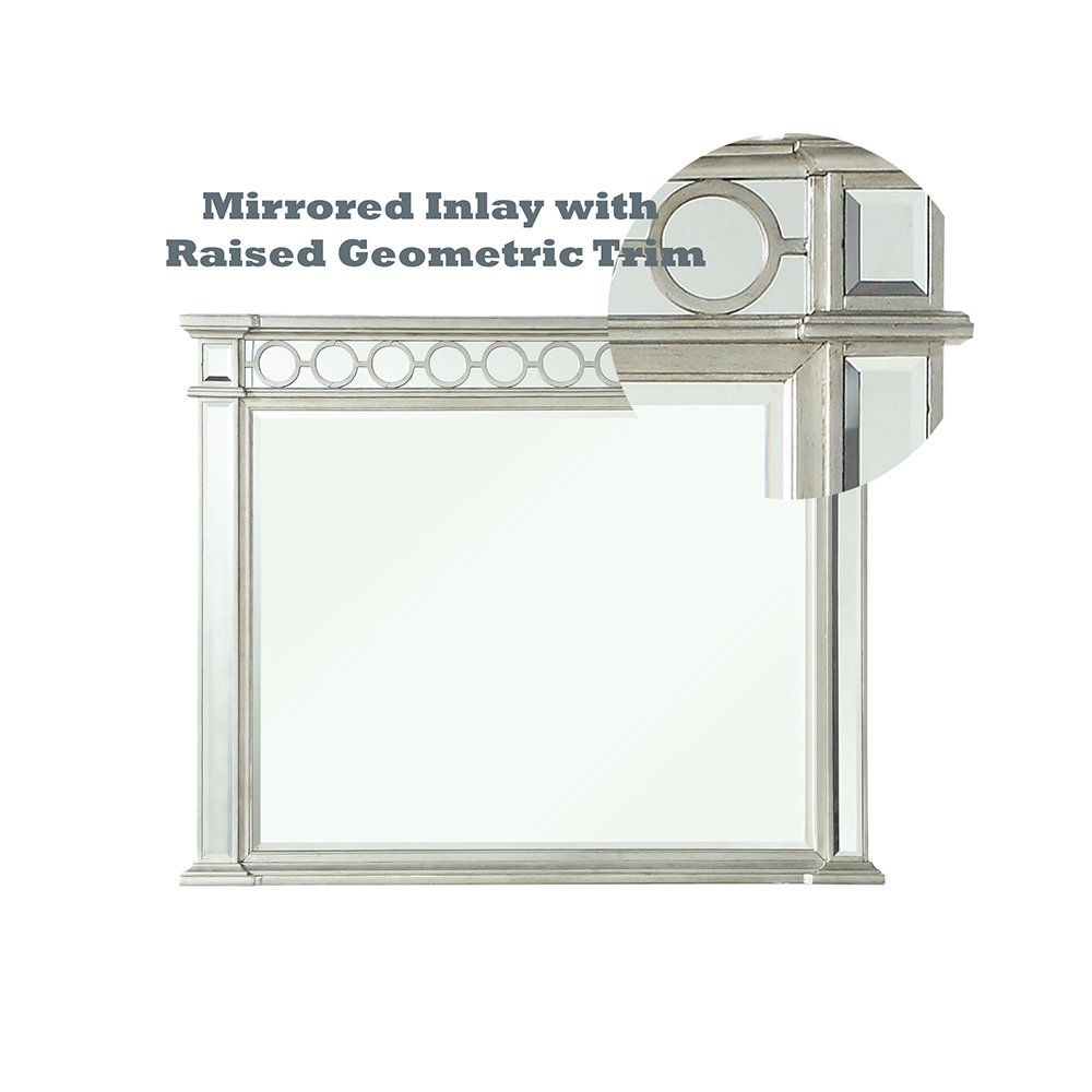 Varian Mirror Mirrored & Sliver. Picture 4