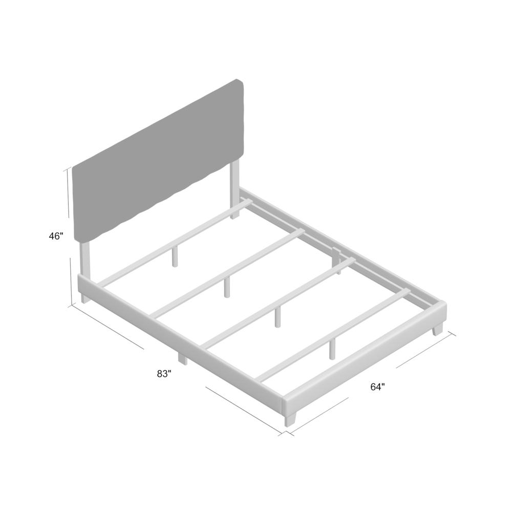 Masate Queen Bed, Espresso PU. Picture 2