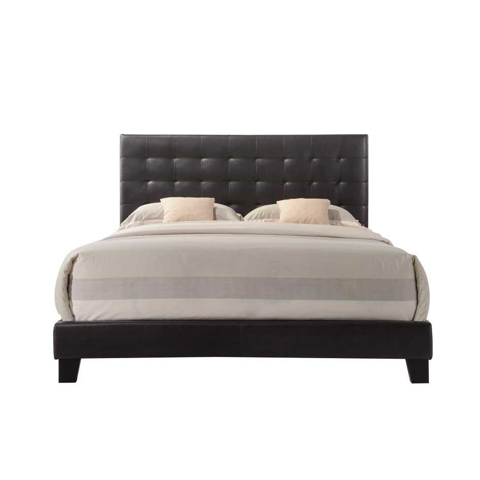 Masate Queen Bed, Espresso PU. Picture 4