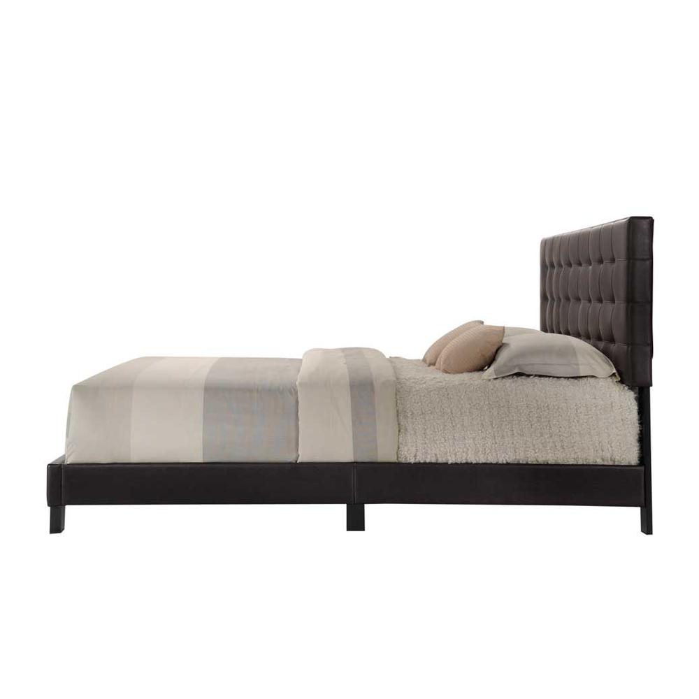 Masate Queen Bed, Espresso PU. Picture 5