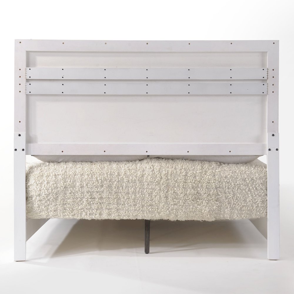 Naima II Queen Bed White High Gloss. Picture 4
