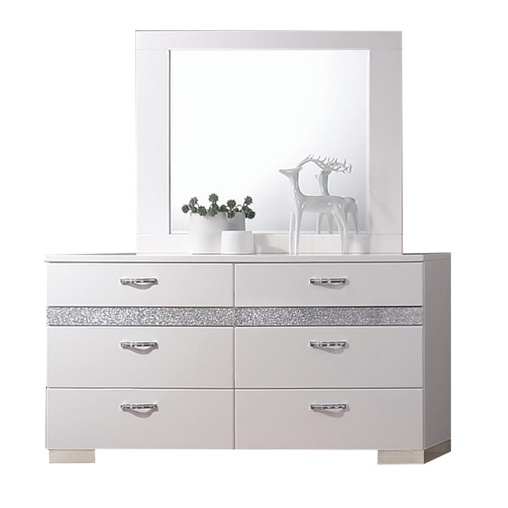Naima II Dresser White High Gloss. Picture 1