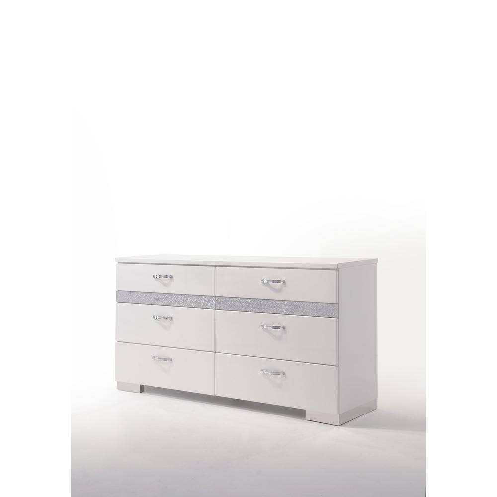 Naima II Dresser White High Gloss. Picture 2
