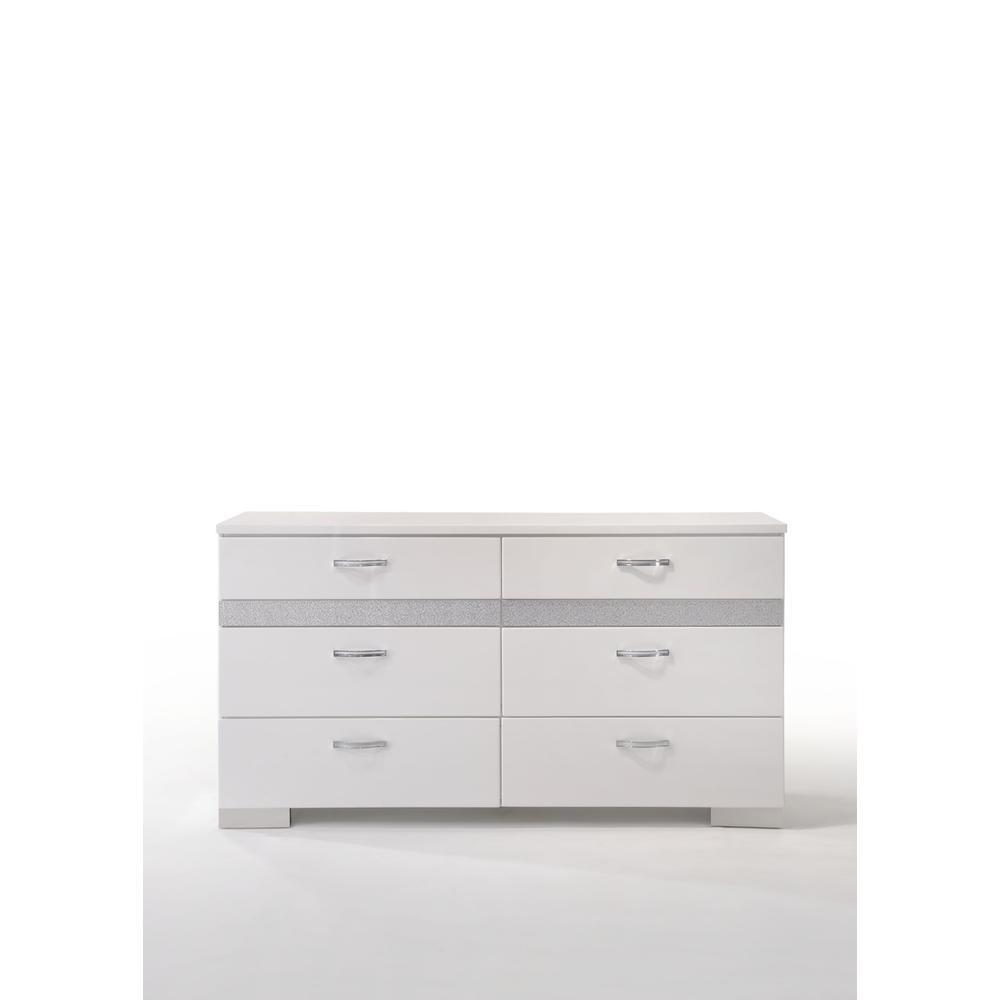 Naima II Dresser White High Gloss. Picture 4