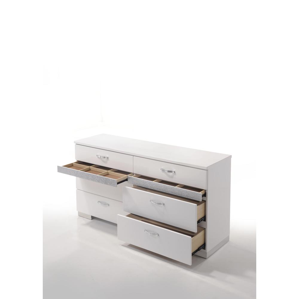 Naima II Dresser White High Gloss. Picture 6