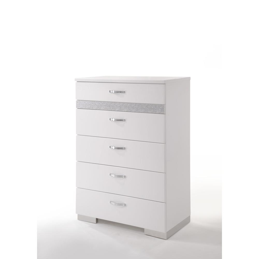 Naima II Chest White High Gloss. Picture 1