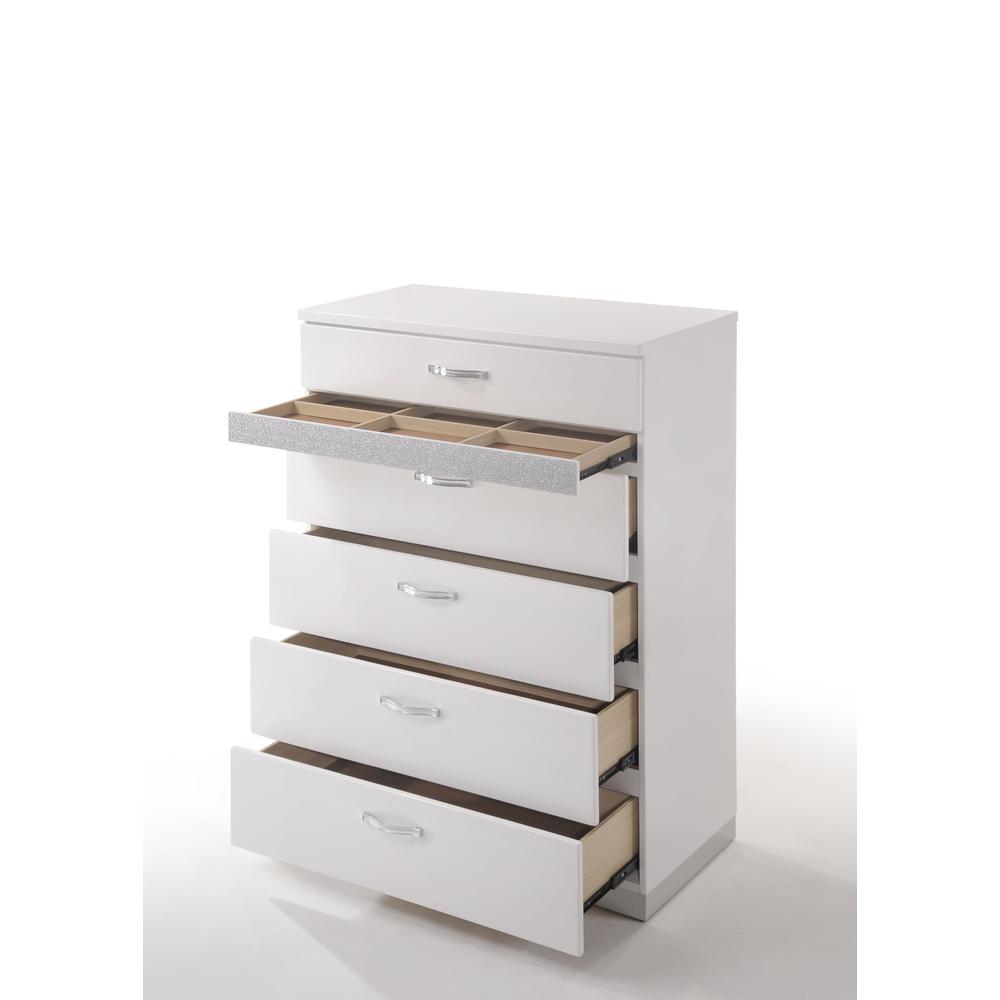 Naima II Chest White High Gloss. Picture 4