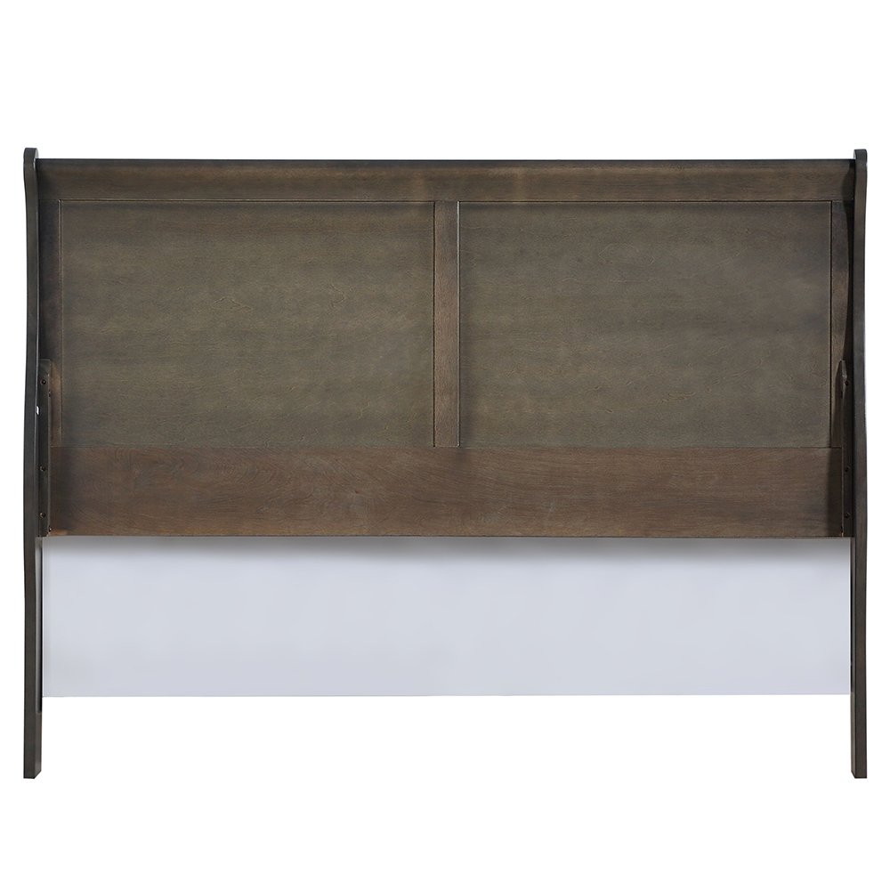 Louis Philippe Eastern King Bed Dark Gray. Picture 5