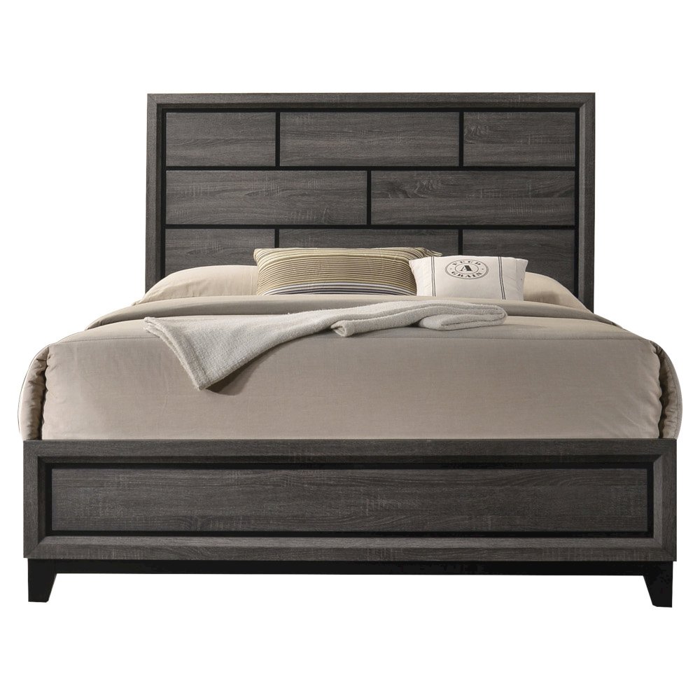Valdemar Eastern King Bed Weathered Gray. Picture 3