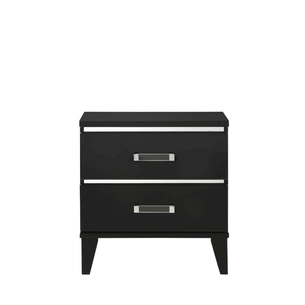Chelsie Nightstand Black. Picture 3