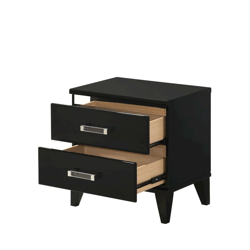 Chelsie Nightstand Black. Picture 4
