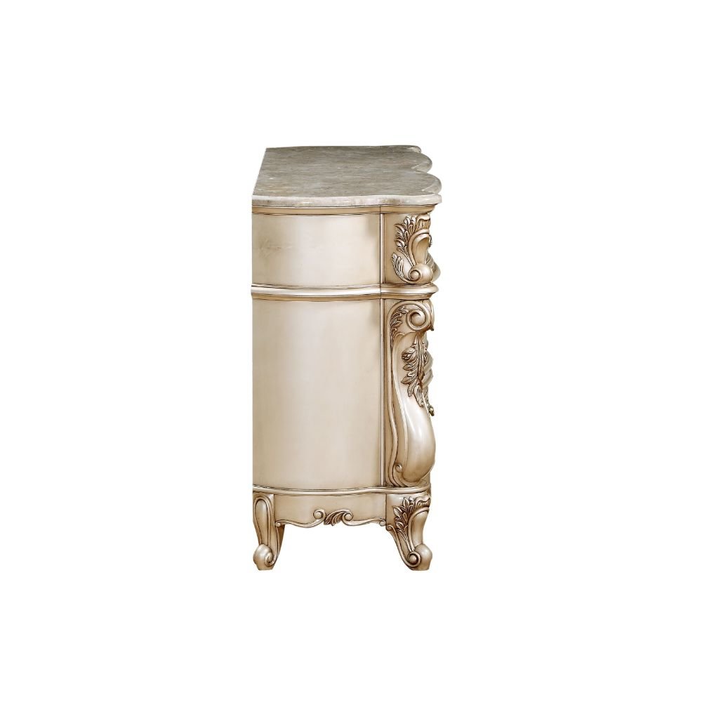 Gorsedd Dresser Natural Marble Top & Golden Ivory. Picture 3