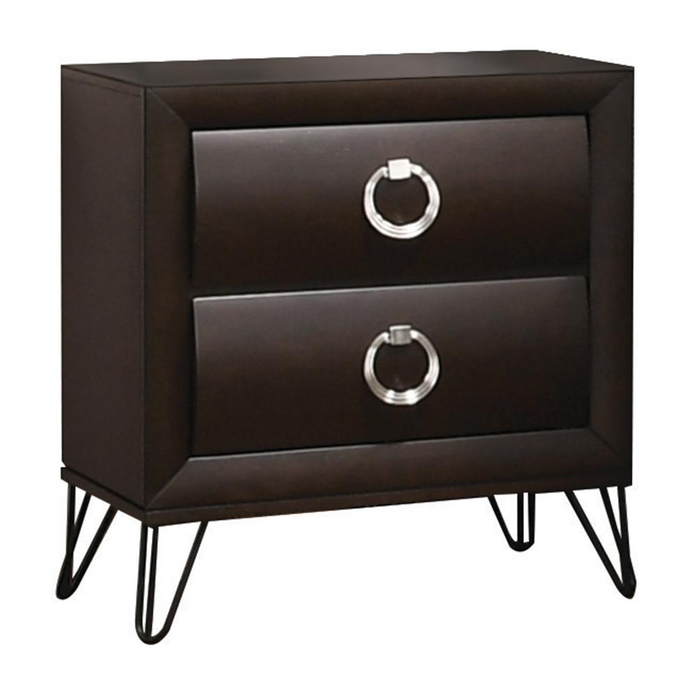 Nightstand, Dark Merlot. Picture 1