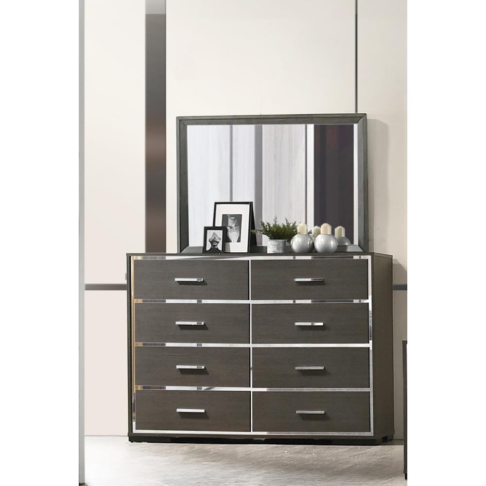 Escher Mirror, Gray Oak (27654). Picture 2
