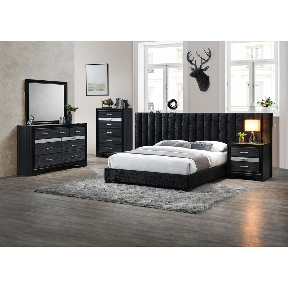 Nightstand, Black. Picture 2