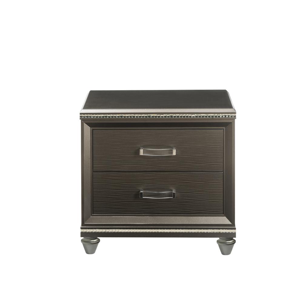 Sadie Nightstand Dark Champagne. Picture 4