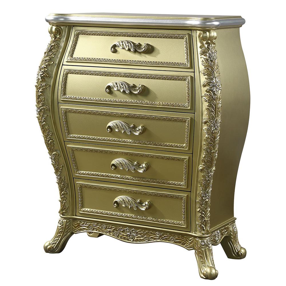 Cabriole Chest Gold. Picture 1