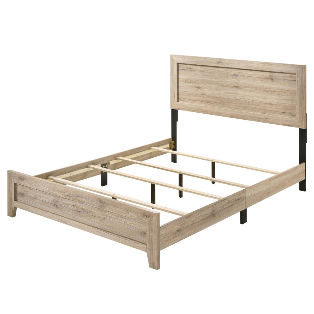 Miquell Eastern King Bed Natural. Picture 2