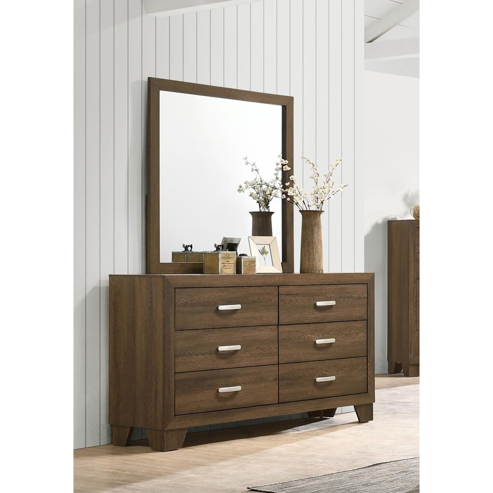 Miquell Mirror, Oak (28054). Picture 2