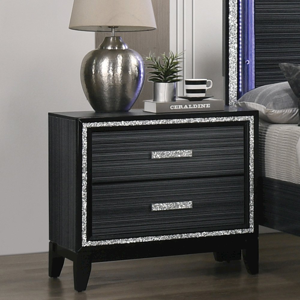 Haiden Nightstand Weathered Black. Picture 2