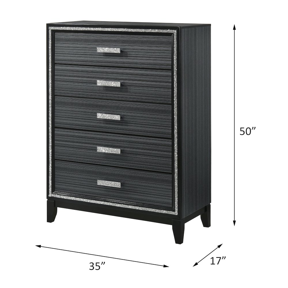 Haiden Chest Weathered Black. Picture 5