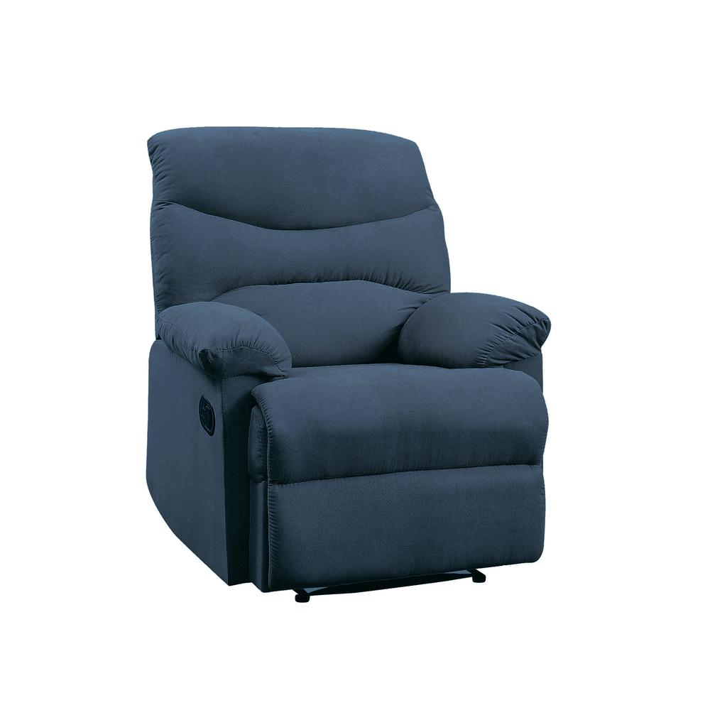 Arcadia Recliner, Blue Fabric. Picture 1