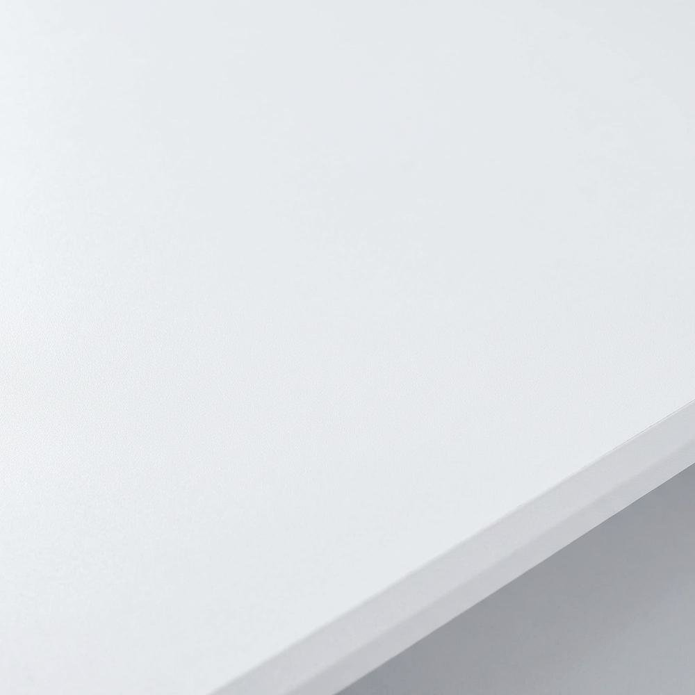 White And Black Finish Music Desk With Industrial Style And Rectangular Surface. Picture 5
