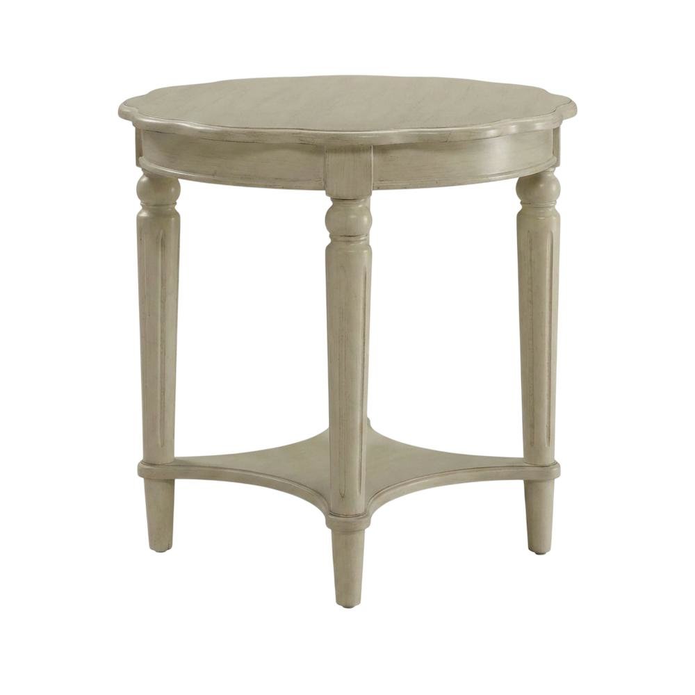 Antique White End Table with Elegant Style and Durable Finish. Picture 4