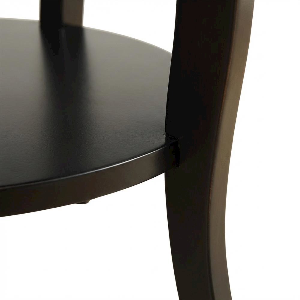 Black Accent Table with Modern Design and Sturdy Construction. Picture 5
