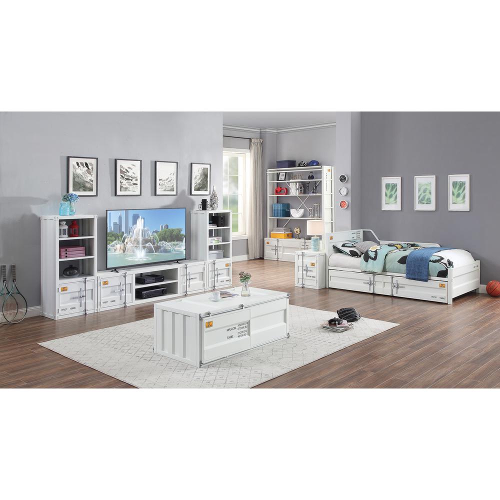 Cargo Bookshelf & Ladder, White. Picture 1