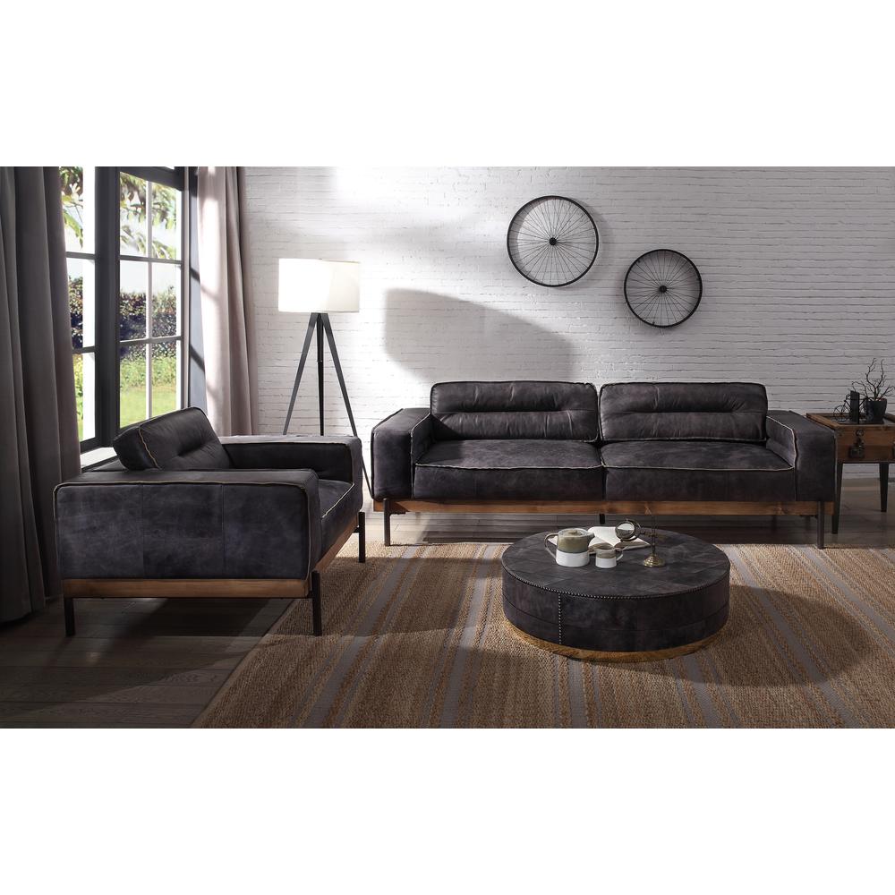 Silchester Chair, Antique Ebony Top Grain Leather (56507). Picture 1