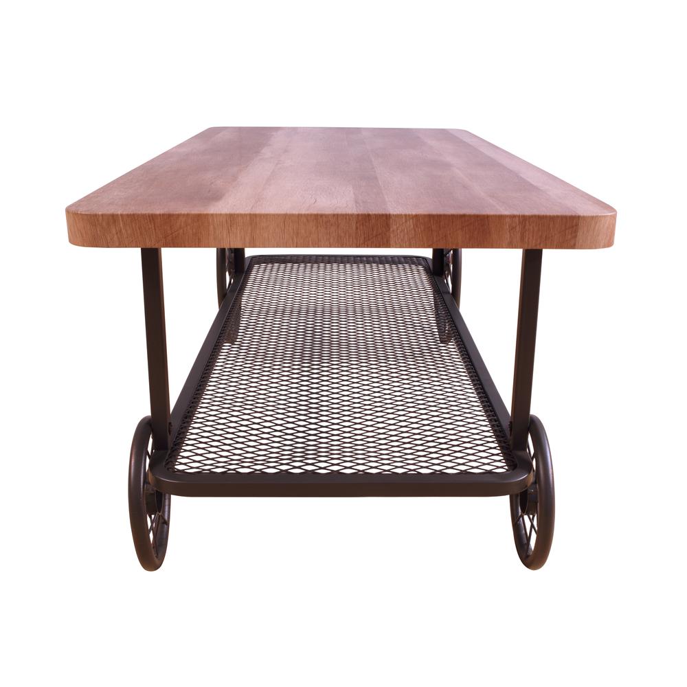 Francie Sofa Table, Oak & Antique Gray. Picture 3