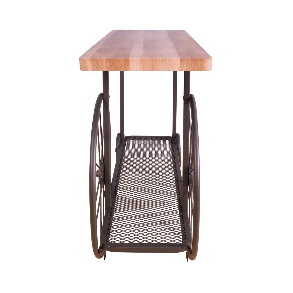 Francie Sofa Table, Oak & Antique Gray. Picture 9