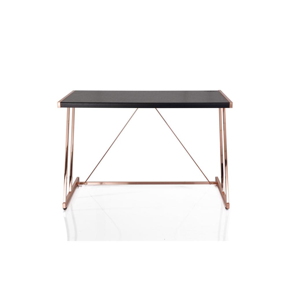 Finis Desk (USB Dock), Weathered Oak & Chrome. Picture 8