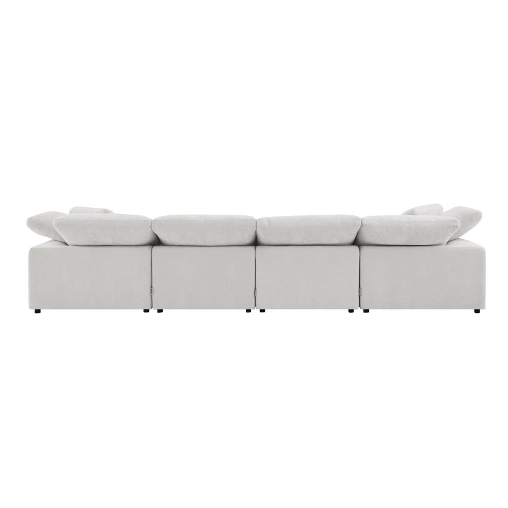 Naveen Modular - Wedge w/Pillow Ivory Linen. Picture 10