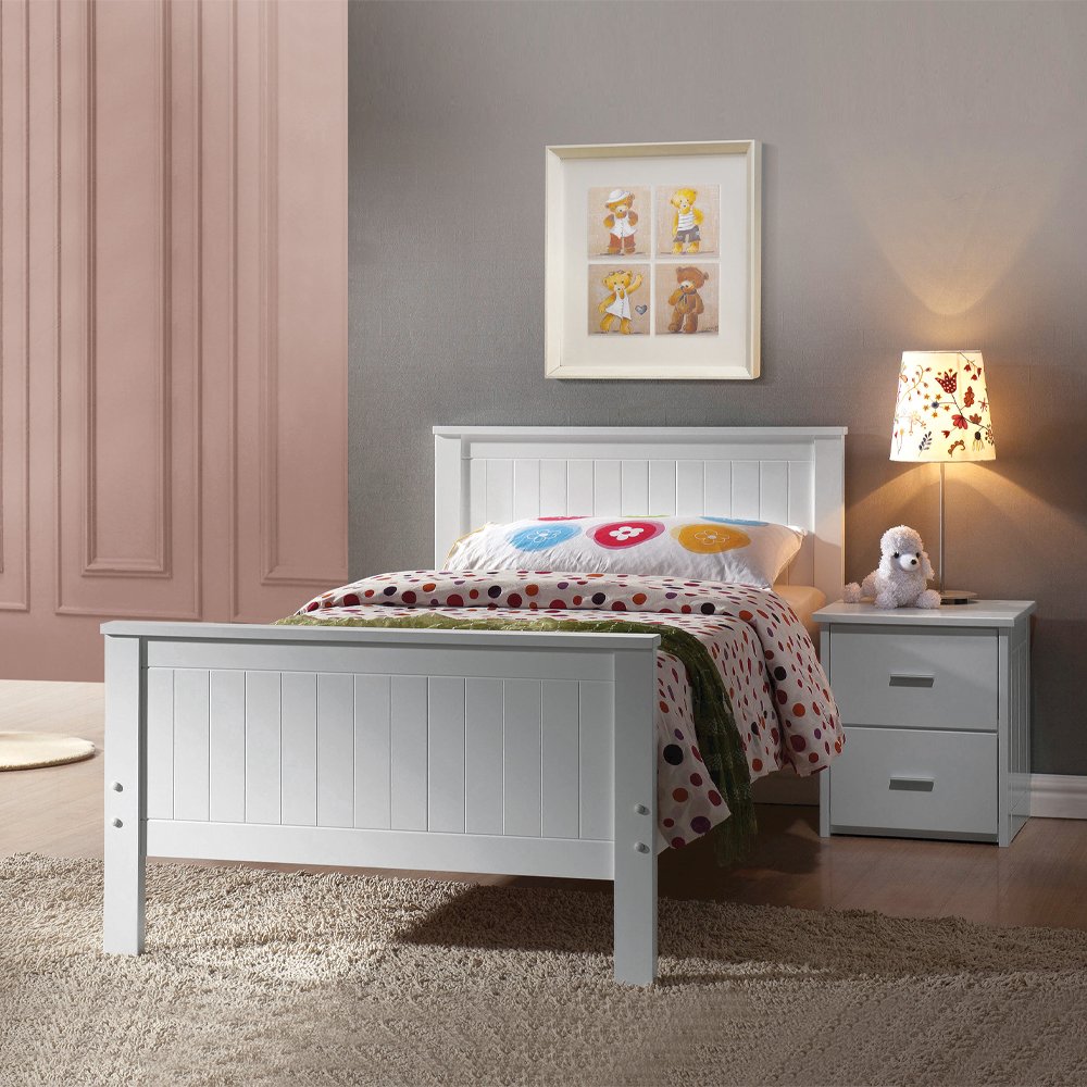 Bungalow Twin Bed White. Picture 1