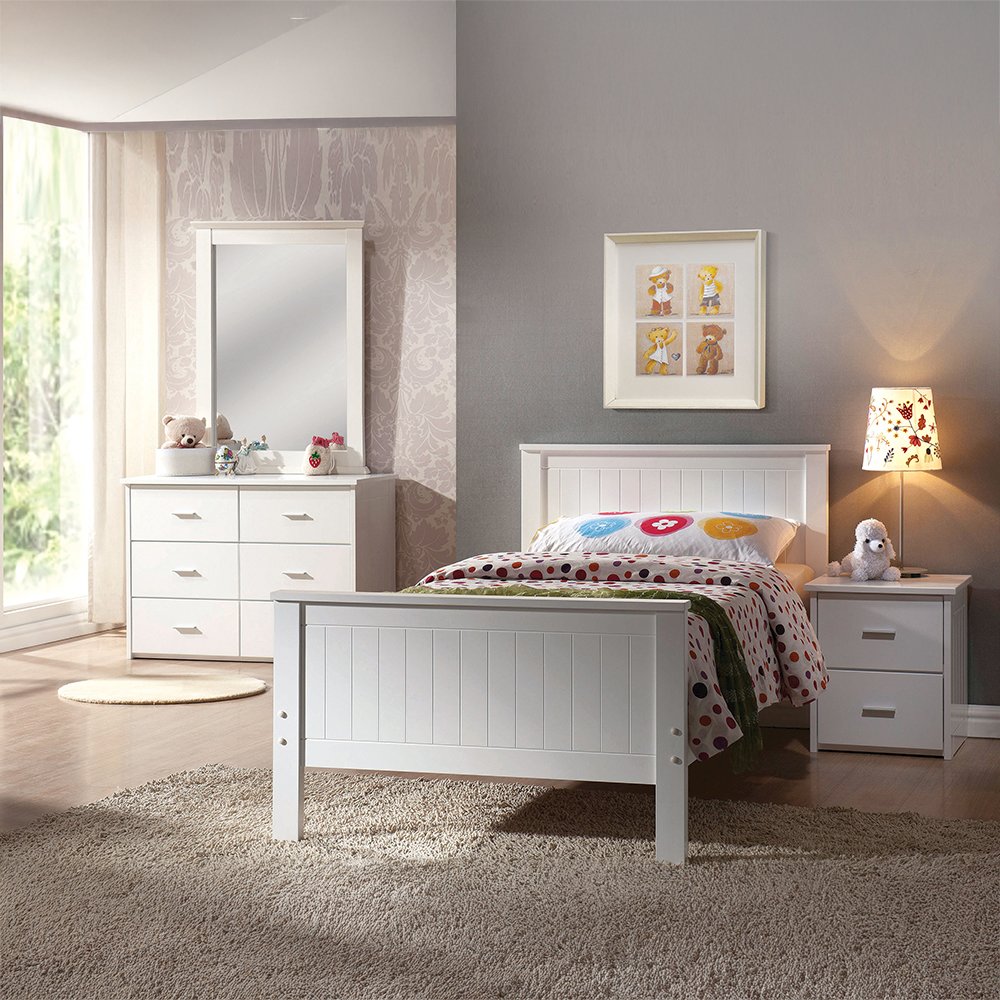 Bungalow Twin Bed White. Picture 7
