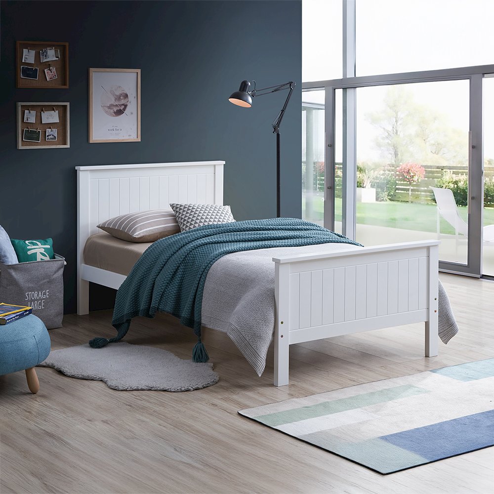 Bungalow Twin Bed White. Picture 8