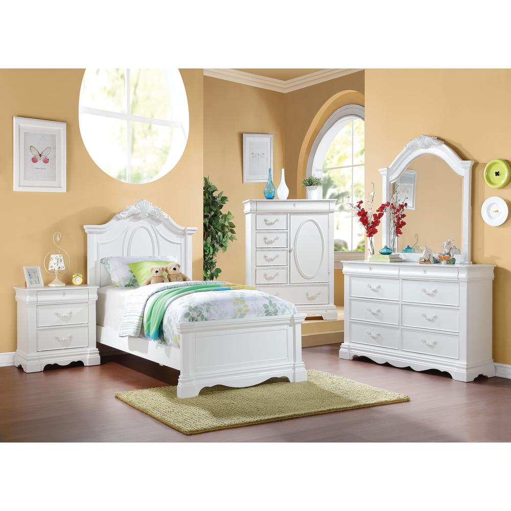 Estrella Nightstand White. Picture 1