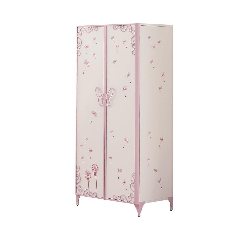 Priya II Wardrobe White & Light Purple. Picture 1
