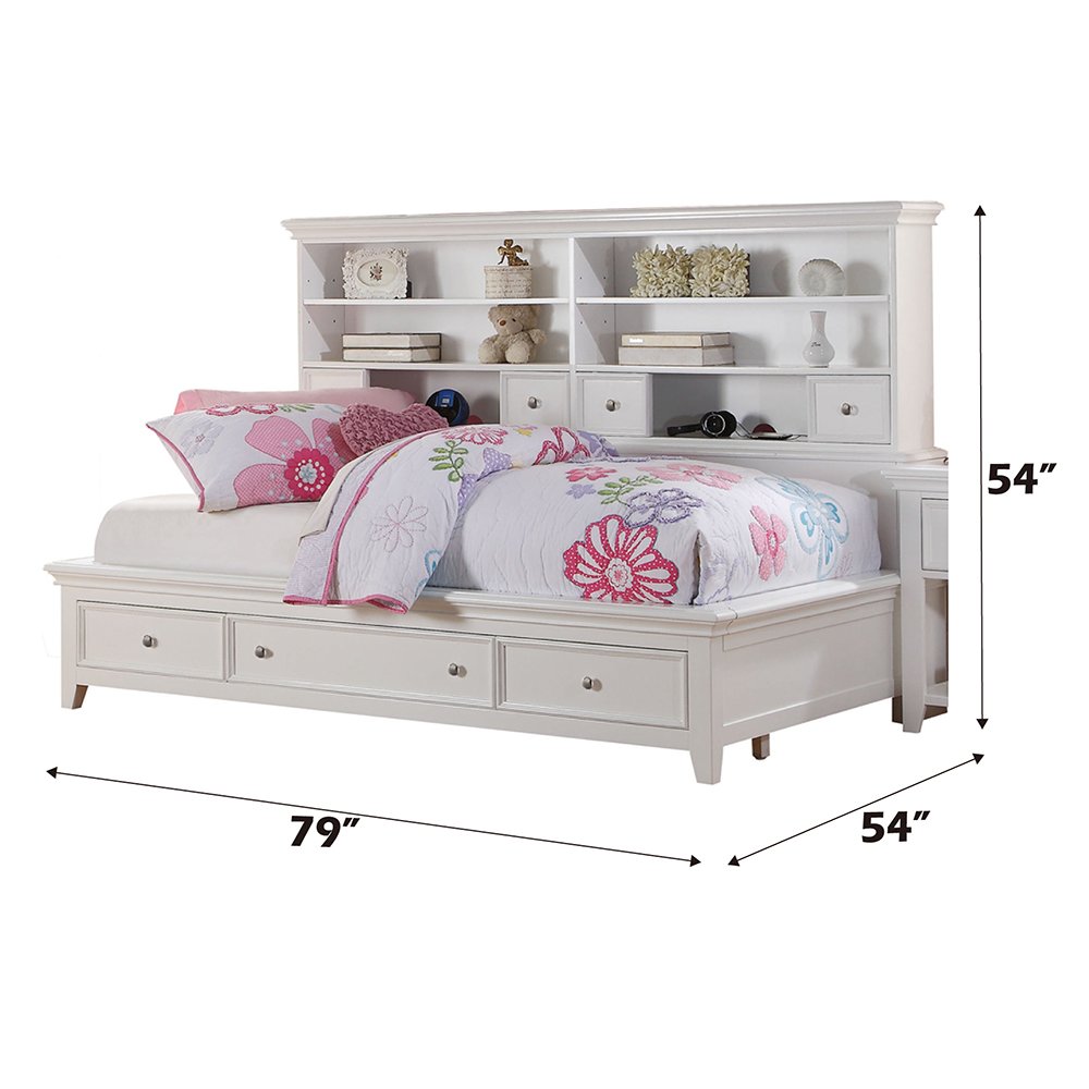 Lacey Daybed w/Storage White. Picture 3