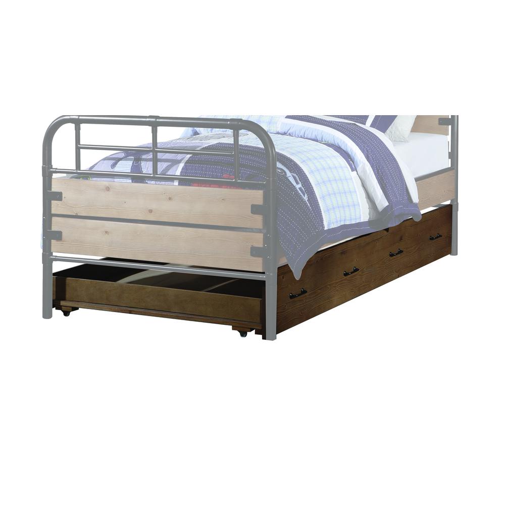 Adams Twin Bed, Antique Oak (1Set/2Ctn). Picture 2