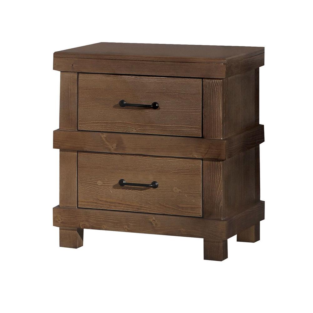 Adams Twin Bed, Antique Oak (1Set/2Ctn). Picture 3