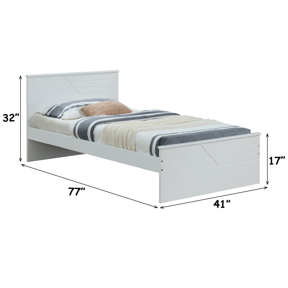 Ragna Twin Bed White. Picture 6