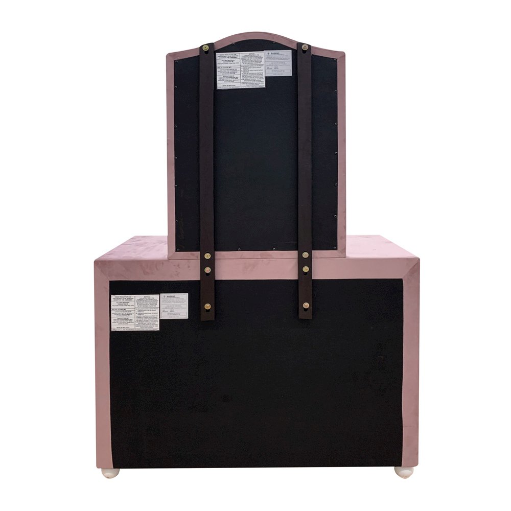 Reggie Dresser Pink Fabric. Picture 10